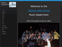 Tablet Screenshot of catoctincougarband.com
